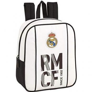 Real Madrid CF niños Equipaje, Blanca/Negra, 27 cm