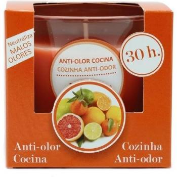 Ambientair. Vela aromática para cocinas aroma naranja. Vela perfumada con cera vegetal y perfume natural con una duración estimada de 30 horas. Disfruta de la aromaterapia en tu casa.