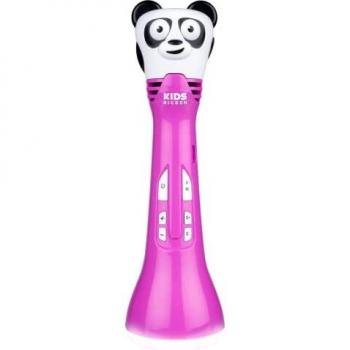 Micrófono de Karaoke Bluetooth Inalámbrico para Niños Bigben con Cambiador de Voz Rosa