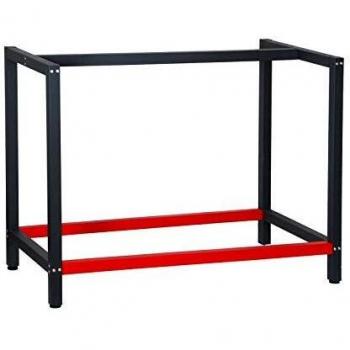 Bastidor para banco de trabajo 100x57x81cm Acero Antracita-Rojo