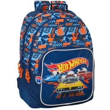 Mochila Doble Adaptable con Carro Hot Wheels Speed Club 42cm