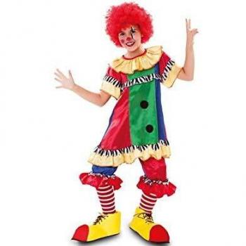 Fyasa-Disfraz de Payaso niña de 2 a 3 años, Multicolor, Small 706352-T00