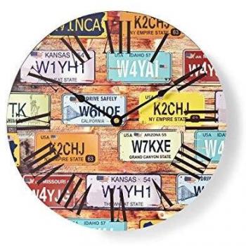 Nedis clwa007wd30lp reloj de pared circular 30 cm de diametro tematica de viajes