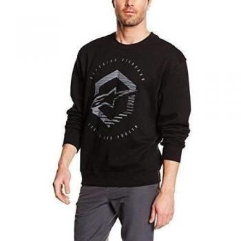 Alpinestars hombres sudadera-camiseta de vigilia Crew de forro polar, colour negro, M, 1016-51005-10