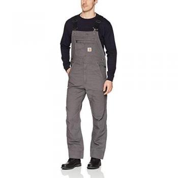 Carhartt Men's Rugged Flex Rigby Bib Overalls - Gray - Size 36