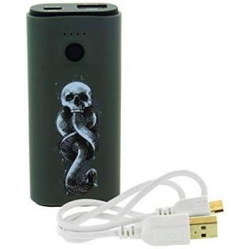 Harry Potter Death Eater Power Bank | Cargador portátil ultrarresistente de 5200 mAh | Entrada y Salida USB para la mayoría de Dispositivos Inteligentes