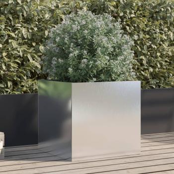 vidaXL Stainless Steel Planter 49x47x46 cm Silver