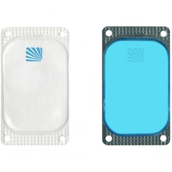 Cyalume - Caja de 25 balizas luminosas adhesivas rectangulares VisiPad, 10 horas, color azul