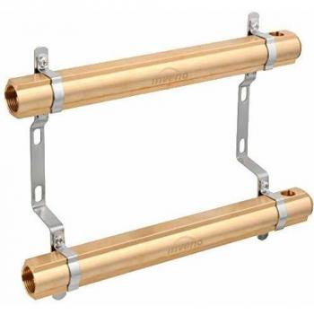 Distribuidor de Calefacción de Latón Invena - Sistema de Colector de Circuito con 7 Puertos