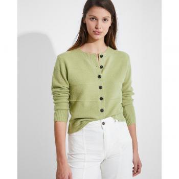 Naëlle - Cárdigan de mujer con botones y cuello caja