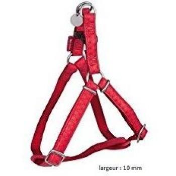 marque+generique Zolux Mac Leather arnés Ajustable para Perro Rojo 10 mm