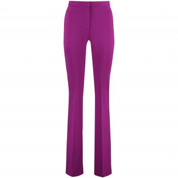Pinko Women's Hulka Flared Viscose Trousers in Purple | Size 44 | 100054A15M Color VIB