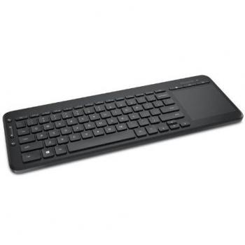 Teclado Inalámbrico Todo-en-Uno Microsoft con Touchpad y Diseño QWERTY Negro