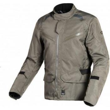 Macna Chaqueta Textil Impermeable para Moto Murano Verde Marrón (L)