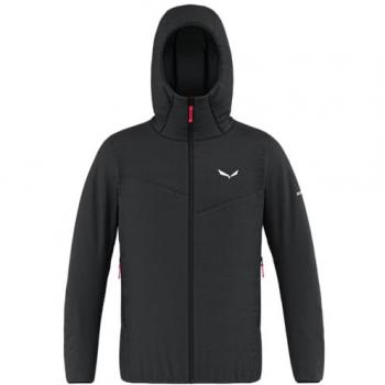 Chaqueta Salewa Puez Catinaccio 2 TWR Hombre con Capucha de Tirolwool® Negra