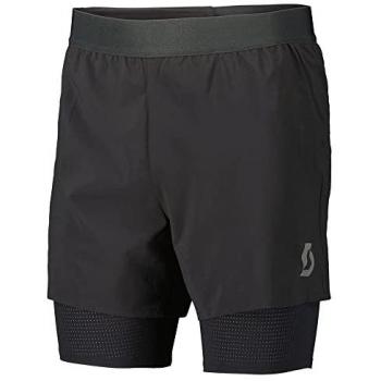 Pantalones Cortos Scott Hybrid Endurance Tech para Hombre, Color Negro Puro, Talla XXL