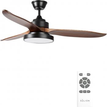 SULION - Ventilador de techo con luz LED integrada DC Vera Sulion