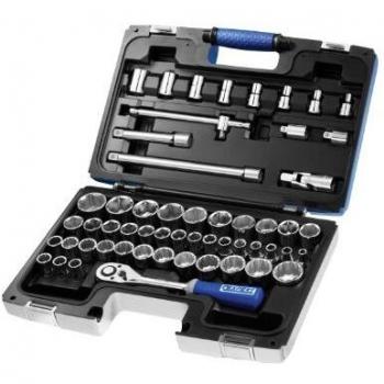 Britool E032909B Expert Metric Drive Brie Socket Set, 1/2, 55 Pcs