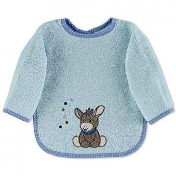 Sterntaler Babero con mangas Emmi, Tamaño: 46 x 73 x 1 cm, Azul claro