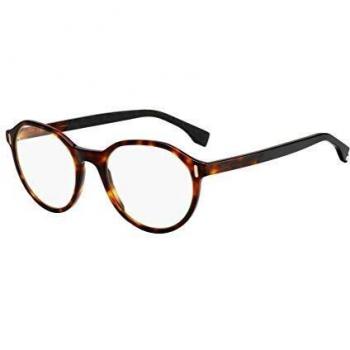 FENDI Auténtico FF M 0061 0086 Dark Havana anteojos