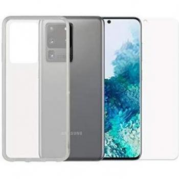 PHONEKIT CONTACT Kit de Protección para Samsung Galaxy S20 Ultra, Flexible, Transparente