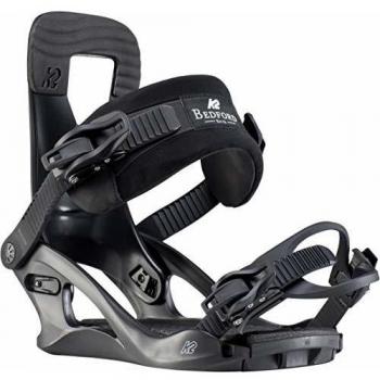 K2 Bedford Black - Fijaciones de Snowboard para Mujer, Color Negro, Negro, Small
