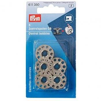 Prym Bobinas Metálicas, Plata, Ø 20,5mm Altura 11,7 mm, 5 Piezas