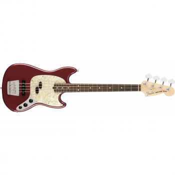 Fender American Performer Mustang Bass - 4-String Electric Bass with Rosewood Fingerboard in Aubergine
