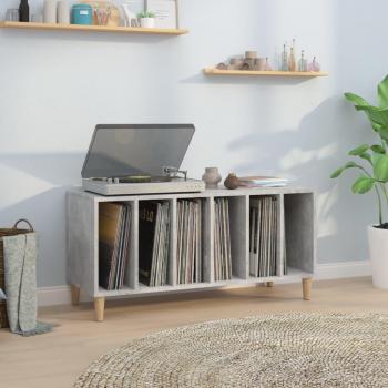 Mueble de madera contrachapada gris hormigón 100x38x48 cm