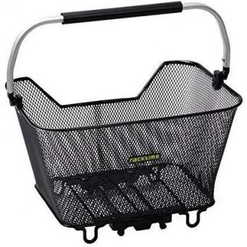 Cesta Trasera Racktime Bask-It Deluxe 23L con Adaptador Snapit, Color Negro