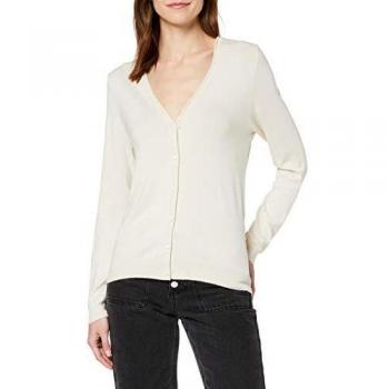 Vero Moda Vmnellie Glory LS V-Neck Cardigan Noos Suéter, Birch, S para Mujer