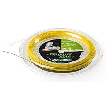Bobina de Cordaje para Badminton YONEX AEROBITE BOOST 200 MTS - Alta resistencia, tecnología Aerobite, diseño aerodinámico, ideal para jugadores de competición