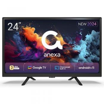 Televisor Smart TV 24 HD HDR10 Android 11 con Google Assistant y Control por Voz - Anexa SMART24C01HG