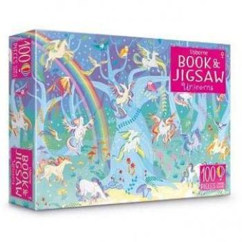 Libro y Rompecabezas de Unicornio Usborne (100 piezas)