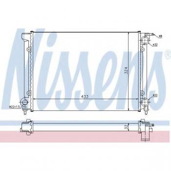 Radiador de refrigeración del motor NISSENS 651811, tipo: Radiador, características: diseño específico para vehículos, alta eficiencia en la transferencia de calor, construcción robusta y duradera, fácil instalación, compatible con diversos modelo