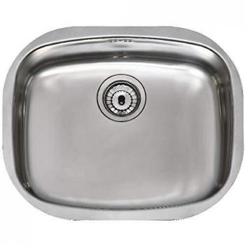 Practic 690410 Fregadero Inox Serie Hermes, 1 Seno con Válvula Grande, 50 x 40.5 cm
