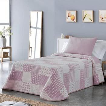 Vialman Colcha, Rosa, Cama 105: 200cm X 270cm