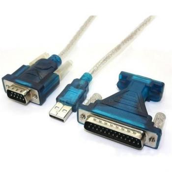 Adaptador Convertidor de Datos USB a RS232 para Puerto Serial de PC