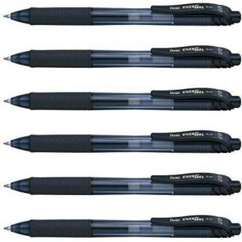 EnerGel X Bolígrafo retráctil de gel, tinta negra, docena