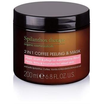 Spilanthox - Mascarilla y Exfoliante 2 en 1 de Café Hidratante para Mujer - 200 ml - Anti-Envejecimiento con Spilanthol, Aceite de Almendra y Cafeína - Cosmética Natural