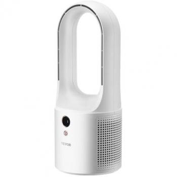 Portable Bladeless Fan, 6 Speeds, 330 mm, 7W Multifunctional with Button Control and LCD Screen for Office Cooling