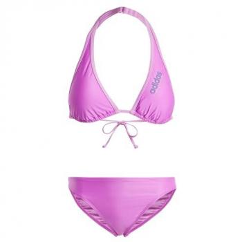 Bikini Deportivo Padded con Sujetador de Cuello Halter para Mujer - Color Lila