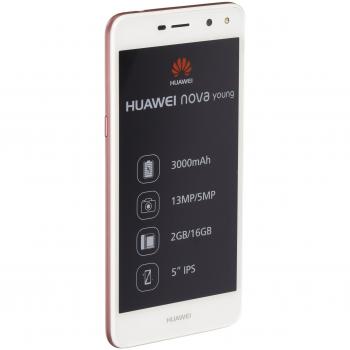 Huawei Nova Young 5 SIM única 4G 2GB 16GB 3000mAh Rosa, Blanco - Smartphone
