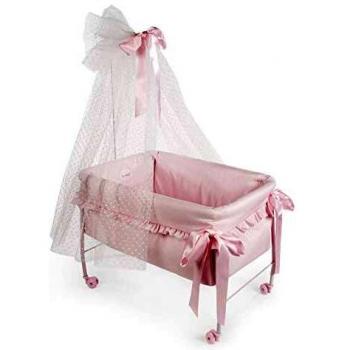 La Nina - Cuna con Dosel Topito Rosa