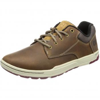 Caterpillar Colfax Men's Brown Leather Sneakers with Laces