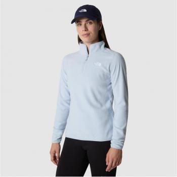Forro polar de mujer The North Face 100 Glacier 1/4 Zip Azul (XL)