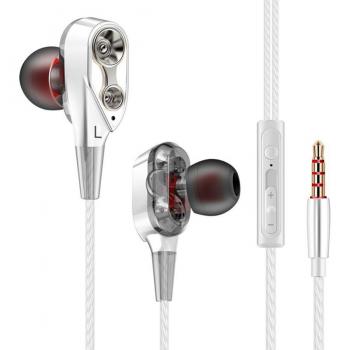 Auriculares In-Ear PINZHENG HiFi con Micrófono, Auriculares Deportivos y para Juegos con Potente Bass