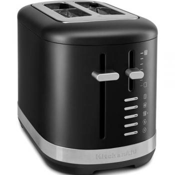 Tostadora KitchenAid 5KMT2109EBM Negra Mate, 2 Ranuras, 980 W, 7 Niveles de Tostado