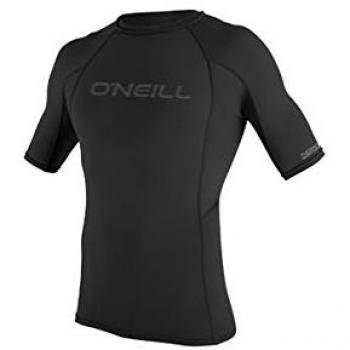 Camiseta O'Neill Thermo-X de manga corta negra - fácil estiramiento, rápido secado, repelencia al agua, resistencia al olor