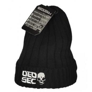 Gorro Negro Dedsec Watch Dogs 2 - Apparel, color negro, diseño inspirado en el videojuego Watch Dogs 2, logo de Dedsec, material suave y cómodo, talla única ajustable